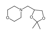 4-[[(4S)-2,2-dimethyl-1,3-dioxolan-4-yl]methyl]morpholine结构式