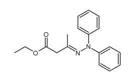 3-diphenylhydrazono-butyric acid ethyl ester结构式