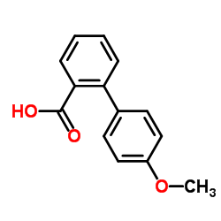 2-联苯-(4-甲氧基)羧酸结构式