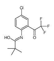 N-[4-chloro-2-(2,2,2-trifluoroacetyl)phenyl]-2,2-dimethylpropanamide结构式