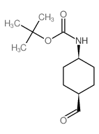 tert-Butyl cis-4-formylcyclohexylcarbamate结构式