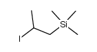 (2-iodo-propyl)-trimethyl-silane结构式
