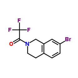 1-(7-溴-3,4-二氢异喹啉-2(1h)-基)-2,2,2-三氟乙酮结构式