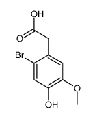 2-BROMO-4-HYDROXY-5-METHOXYPHENYLACETIC ACID结构式