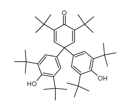 3,3',3'',5,5',5''-hexa-tert-butyl-4,4''-dihydroxy-4'H-[1,1':1',1''-terphenyl]-4'-one结构式