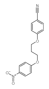 4-[3-(4-nitrophenoxy)propoxy]benzonitrile结构式
