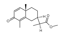 methyl (11S)-3-oxo-7αH-eudesma-1,4-dien-12-oate结构式