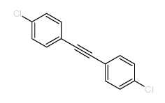 Benzene, 1,1-(1,2-ethynediyl)bis(4-chloro-结构式
