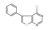 4-氯-5-苯基噻酚[2,3-D]嘧啶结构式