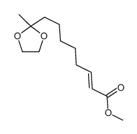 methyl 8-(2-methyl-1,3-dioxolan-2-yl)oct-2-enoate结构式