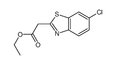 ethyl 2-(6-chloro-1,3-benzothiazol-2-yl)acetate结构式