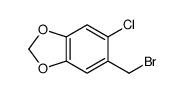 5-(Bromomethyl)-6-chloro-1,3-benzodioxole结构式