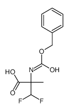 (2R)-3,3-difluoro-2-methyl-2-(phenylmethoxycarbonylamino)propanoic acid结构式