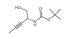 Carbamic acid, [1-(hydroxymethyl)-2-butynyl]-, 1,1-dimethylethyl ester, (R)-结构式