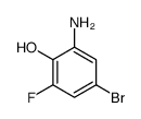 2-氨基-4-溴-6-氟苯酚结构式