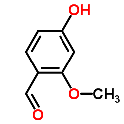 4-羟基-2-甲氧基苯甲醛结构式