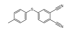 4-(p-tolylthio)phthalonitrile结构式