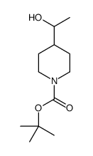 4-(1-羟基乙基)哌啶-1-羧酸叔丁酯结构式