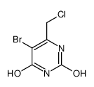 5-bromo-6-(chloromethyl)-1H-pyrimidine-2,4-dione结构式