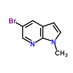 5-溴-1-甲基-1h-吡咯并[2,3-b]吡啶结构式