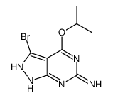 1H-Pyrazolo[3,4-d]pyrimidin-6-amine, 3-bromo-4-(1-Methylethoxy)-结构式