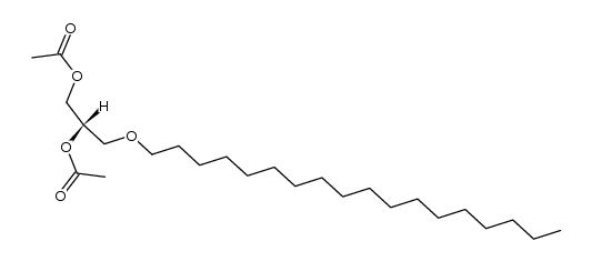 (S)-1-O-octadecyl-2,3-diacetylglycerol结构式