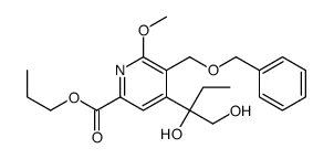 propyl 4-(1,2-dihydroxybutan-2-yl)-6-methoxy-5-(phenylmethoxymethyl)pyridine-2-carboxylate结构式