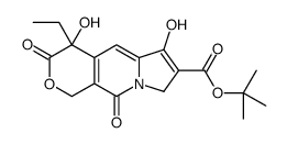 (S)-4-Ethyl-4,6-dihydroxy-3,10-dioxo-3,4,8,10-tetrahydro-1H-pyrano[3,4-f]indolizine-7-carboxylic acid tert-butyl ester结构式