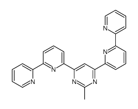 2-methyl-4,6-bis(6-pyridin-2-ylpyridin-2-yl)pyrimidine结构式