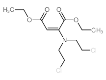 diethyl (Z)-2-[bis(2-chloroethyl)amino]but-2-enedioate结构式