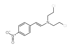 2-chloro-N-(2-chloroethyl)-N-[(E)-2-(4-nitrophenyl)ethenyl]ethanamine结构式