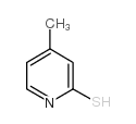 2-疏基-4-甲基吡啶结构式