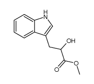 &alpha;-Hydroxy-1H-indole-3-propanoic acid methyl ester结构式