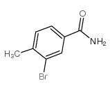 3-溴-4-甲基苯甲酰胺结构式