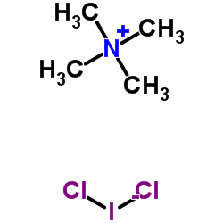 四甲基二氯碘酸铵(I)结构式