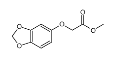 methyl 2-(1,3-benzodioxol-5-yloxy)acetate结构式