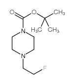 1-(2'-FLUORO)ETHYL-4-(TERT-BUTYLOXYCARBONYL)PIPERAZINE结构式