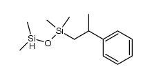1,1,3,3-tetramethyl-1-(2-phenylpropyl)disiloxane结构式