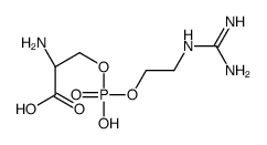 Phosphoric acid 2-[[amino(imino)methyl]amino]ethyl[(S)-2-carboxy-2-aminoethyl] ester结构式