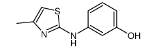 3-(4-METHYLTHIAZOL-2-YLAMINO)PHENOL结构式