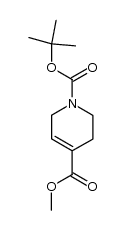 1-Boc-1,2,3,6-四氢吡啶-4-甲酸甲酯结构式