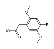 4-bromo-2,5-dimethoxyphenylacetic acid结构式