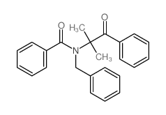 N-benzyl-N-(2-methyl-1-oxo-1-phenyl-propan-2-yl)benzamide结构式