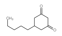 5-戊基环己烷-1,3-二酮结构式