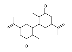 2,2'-Dimethyl-5,5'-bis(1-methylethenyl)-3,3'-bicyclohexane-1,1'-dione结构式