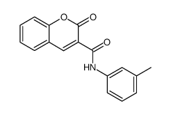 2-oxo-N-m-tolyl-2H-chromene-3-carboxamide结构式