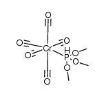 pentacarbonyl(trimethylphosphite)chromium(0)结构式