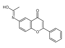 N-(4-oxo-2-phenylchromen-6-yl)acetamide结构式