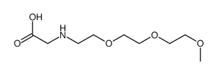2-[2-[2-(2-methoxyethoxy)ethoxy]ethylamino]acetic acid结构式