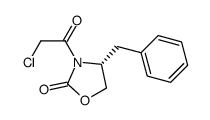 (R)-4-苄基-3-氯乙酰基-2-恶唑烷酮结构式